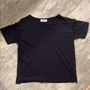 Boutique brand navy short sleeve top